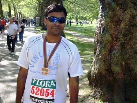 Vinesh London Marathon