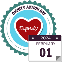 Dignity Action Day Rosette